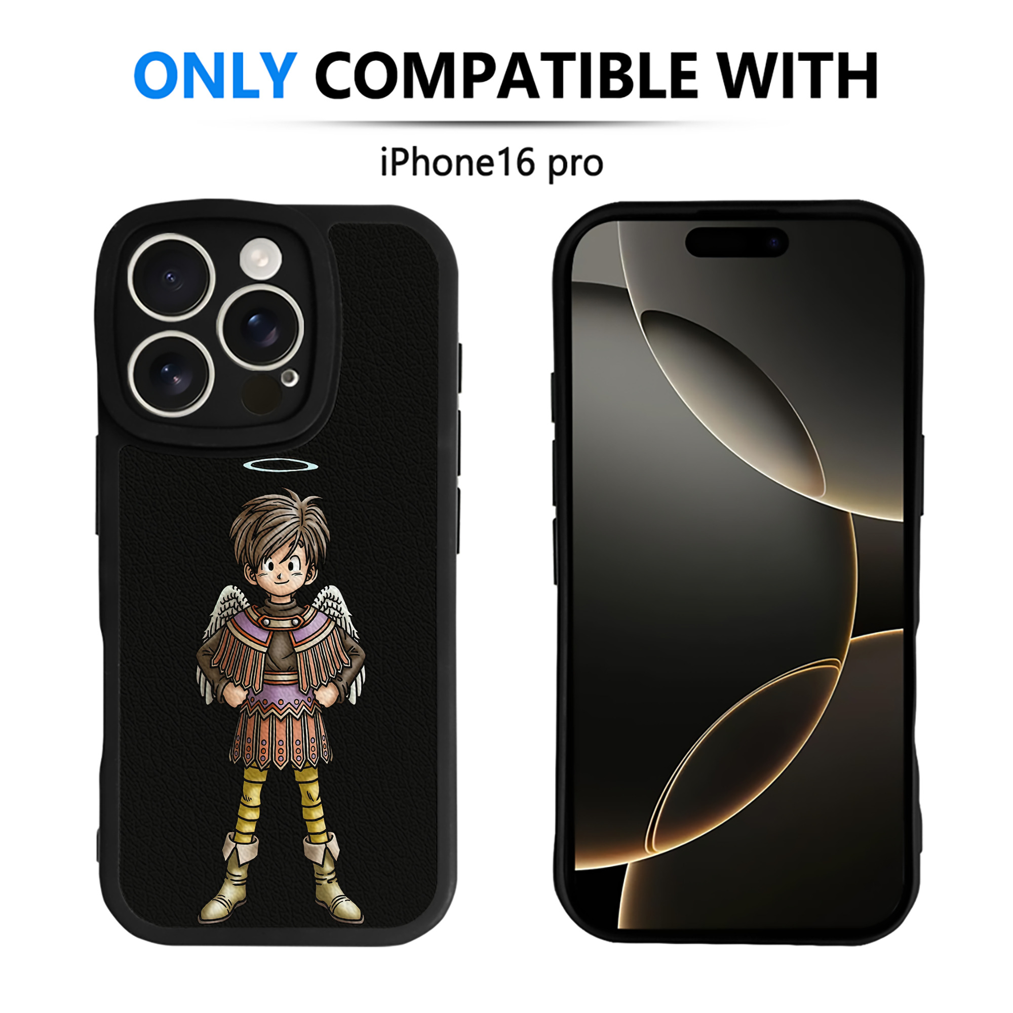 （画像用） ドラゴンクエスト Doragon Kuesuto Dragon Quest 【iPhone 16シリーズ対応】シリコンスマホケース（レザー調） 材質：シリコン